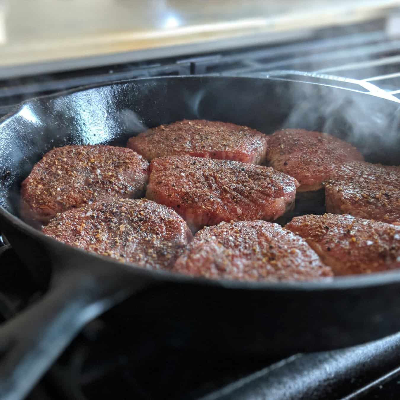 Top sirloin steak cast iron sale